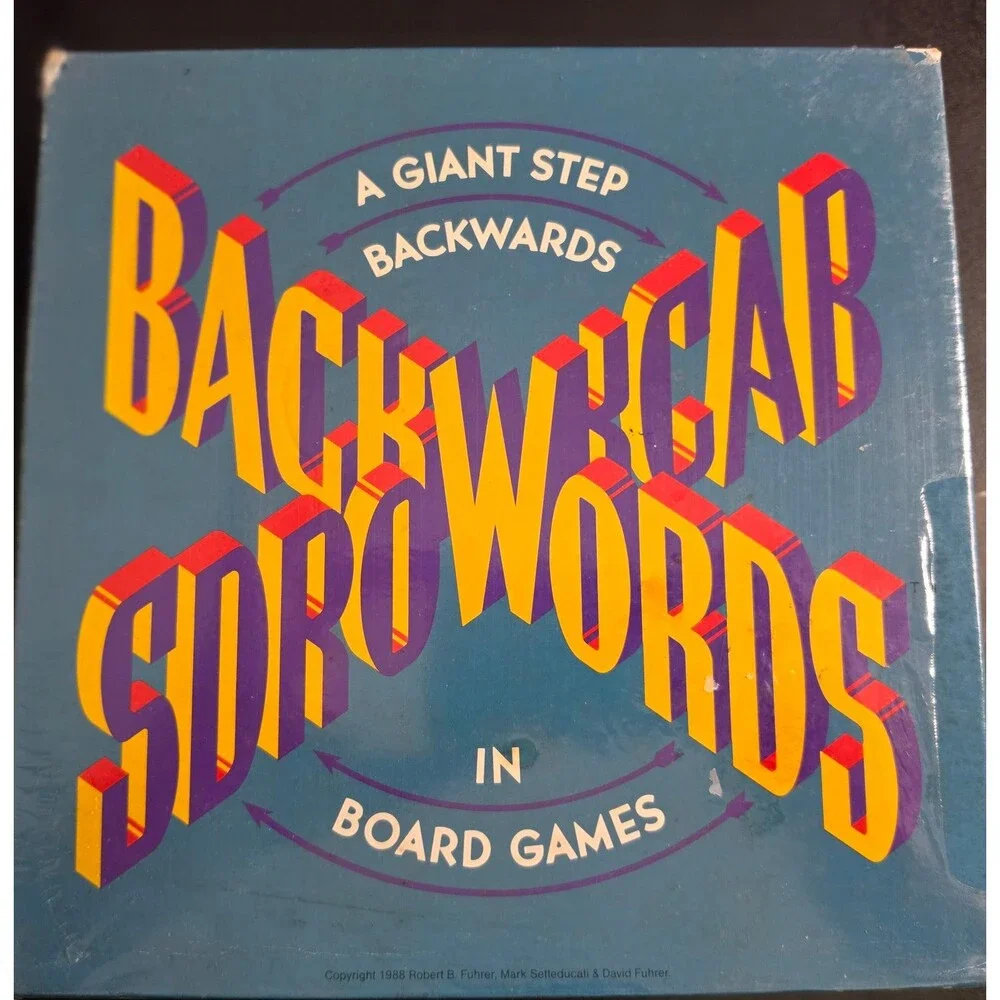 Vintage Backwards Scorewords: A Giant Step Backwards in Board Games (1988)